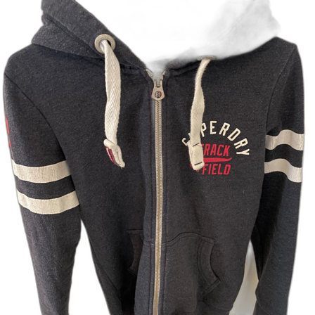 Mörkblå Superdry zip hoodie