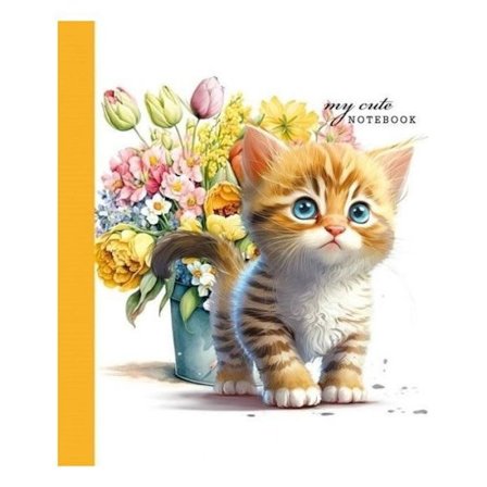 Anteckningsbok - Fresh dekorativ anteckningsbok 100 x 100/48 K slät TW Chaton