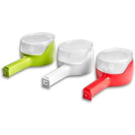 Clip Plus, Set med 3 stängningar för väskor och påsar