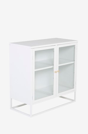 Venture Home - Matala vitriinikaappi Bonnie - Valkoinen - Kaapit - - Homeroom