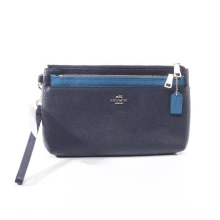 Coach Pre-owned Pre-owned Leather handTass , Blauw , Dames , Maat: ONE Size Vintage Tassen