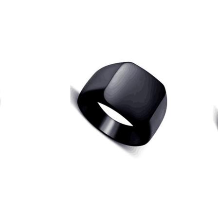 Firkantede/hjerte/runde ringe Stor ring rustfrit stål/18K forgyldt