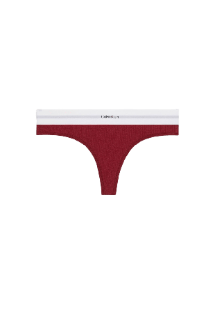 Calvin Klein Smalribbad Trosa i String modell skön Bomull & modal blandning Trosor Dam Röd M