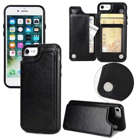 iPhone 8 Plus Shockproof Cover Card Holder 3-SLOT Flippr