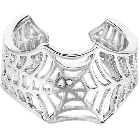 Bred öppen ring Punk spindelnät ring smycken kvinnor män finger ring gåva ring