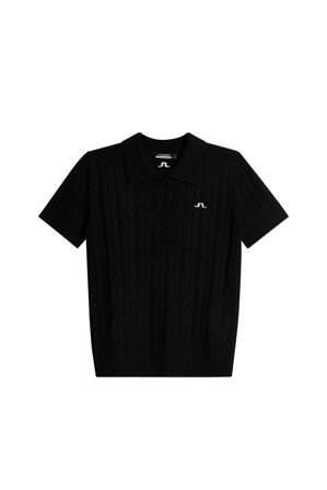 J.Lindeberg - Golf - Kinsley Cable Knit Wool Shirt - Black - Femme - S