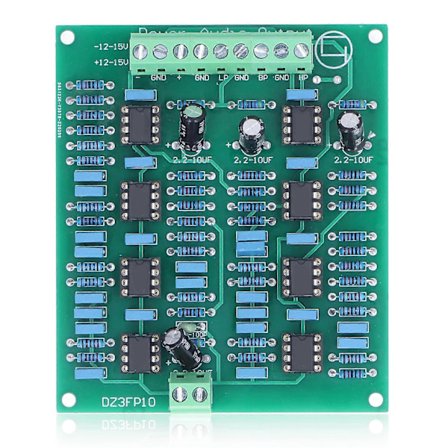 Etuvahvistinmoduuli 3-kanavainen NE5532 Säädettävä diskantti keskiääni basso ulostulo