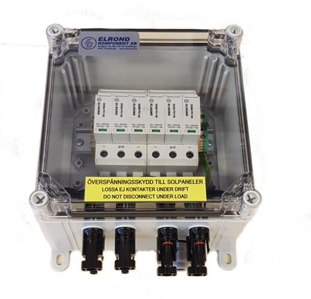 Elrond ÅSKPKT SOL 2 Plastkapsling med solcellskydd, för 2 strängar, Elfördelning & strömförsörjning