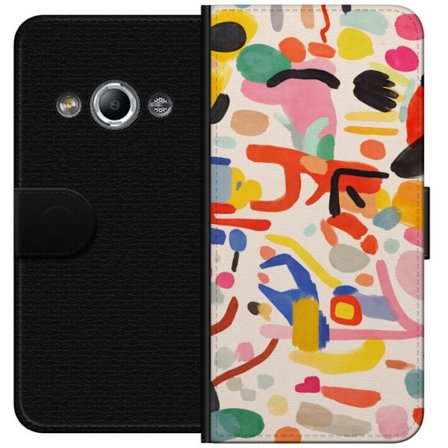 Kompatibel Tegnebogsetui til Samsung Galaxy Xcover 3 Livlig farveeksplosion i moderne abstrakt stil