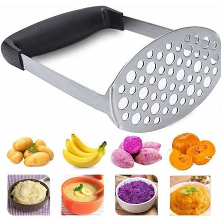 Ruostumattomasta teräksestä valmistettu vihannespuristin Ruostumattomasta teräksestä valmistettu perunamurskain Kattila