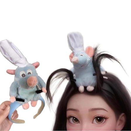 Tegneserie Mus Søt Dyr Remy Ratatouille Plysj Leke Kvinner/barn Hodebånd - SNNGV