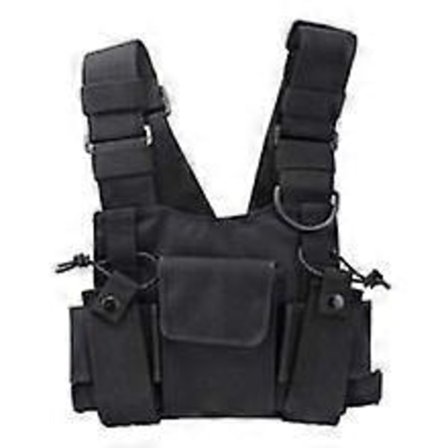 Radio Walkie Talkie Brystlomme Tasker Sele Pakke Rygsæk Etui