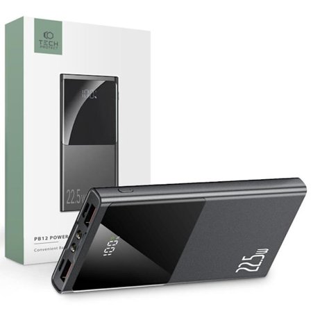 Tech-Protect Power Bank 10000 mAh - Grå