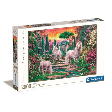Pussel 2000 Pcs High Quality Collection Classical Garden Unicorns