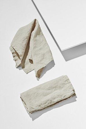 Jotex - Servietten Aus Französischem Leinen Im 2er-pack Graubirne - Frank - Kaufe Pastill - Textilien bei Jotex