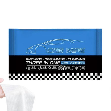 Bilrengjøringsservietter Interiør - Antidugg-servietter for dyp rengjøring, flekkfjerning for glass, seter og dashbord