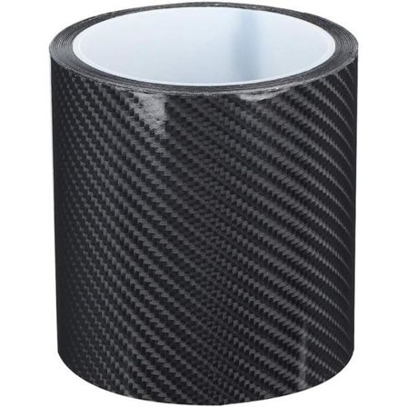 Anti-Rep Carbonfiberstrimler Kulfiberbeskyttelsesfilm Tør Kulfiberdetaljering Vinylfolie Strimmel Bildørkantsbeskyttelse Klistermærke (10cm3m)