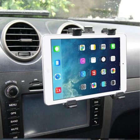 Flexible Tab 7-11 car phone holder - Black