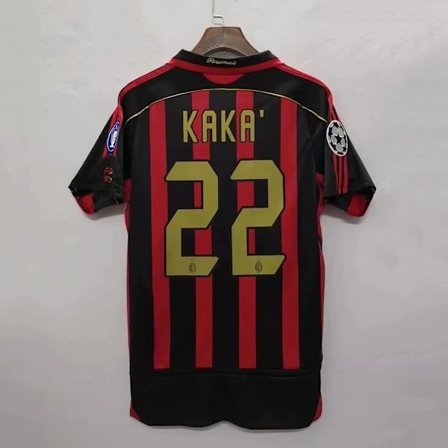 06-07 AC Milan Hjemmedrakt Tjuetotall Kaka Fan Minnedrakt L(175-180cm)