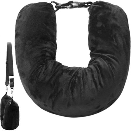 Genopfyldelig rejsenakkepude | Rejsepude, der kan fyldes med tøj | Transformérbar og udvidelig nakkepude