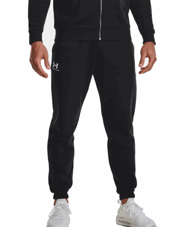 Under Armour Essential Fleece Jogger Black/White