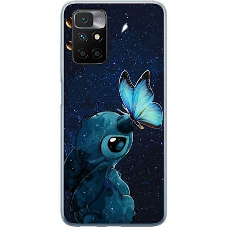 Xiaomi Redmi 10 Gjennomsiktig deksel Stitch sommerfugl