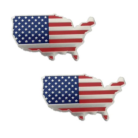 Amerikan lippu USA Benekal 3D-tarra autolle 2-pack