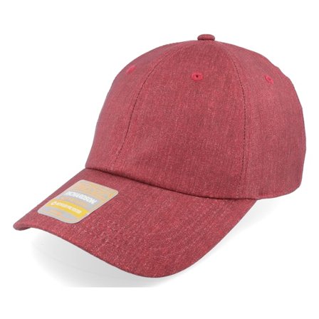 Richardson - Červená unconstructed Kšiltovka - 224re Heather Maroon Dad Cap @ Hatstore