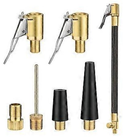 Bilventiladaptersett for Bosch EasyPump, Multifunksjonell ventilspakplugg, Luftpumpetrådmunnstykke for bildekk