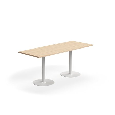 Table VERTICUS, 1800x700x720 mm, oak/white