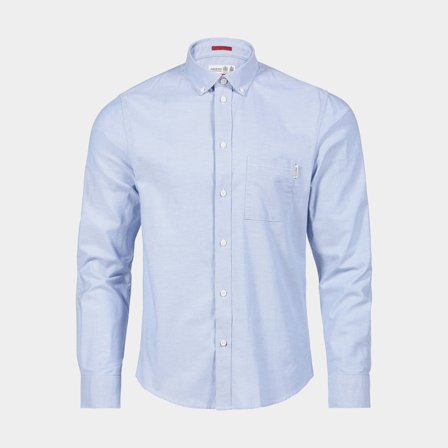 Oxford overhemd Musto Essential Long-Sleeve Oxford, Pale Blue, heren, X-Small