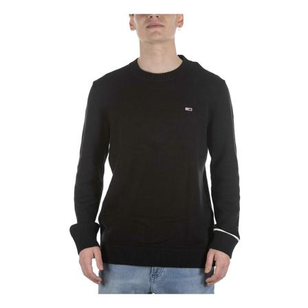 Tommy Hilfiger, Round-neck Knitwear Czarny, Mężczyzna, Rozmiar: S