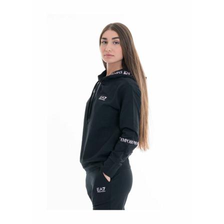 Emporio Armani EA7 Hoodies , Zwart , Dames , Maat: XS