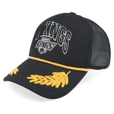 Mitchell & Ness - NHL Noir trucker Casquette - Los Angeles Kings Gold Leaf Hwc Black Trucker @ Hatstore