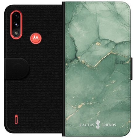 Kompatibelt Lommeboketui til Motorola Motorola Moto E7 Power Cactus and Friends – JadeVeins
