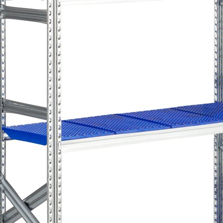 Plastic shelf for galvanised shelving TRANSFORM, 1200x400 mm, black