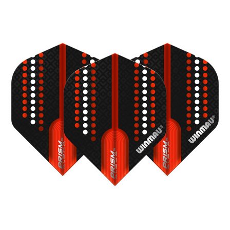 Winmau Black, White & Rocket Red Prism Alpha Standard
