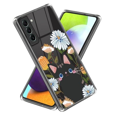 Deco Samsung Galaxy S24 skal - Blomma / Katt