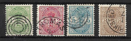 Dansk Vestindien 1900 - AFA 16 - 23 - Stemplet
