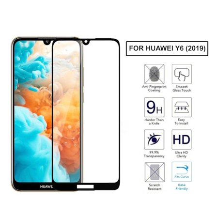 Huawei Y6 Omfattende HD Screen Protector Carbon Fiber Temmered Glass