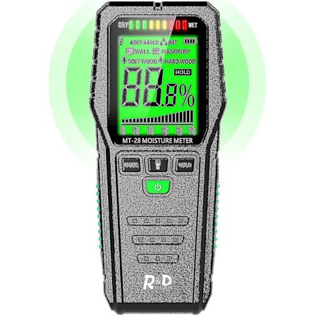 Pinløs Tre-Fuktighetsmåler Gipsplater Mugg Fuktighetsdetektor