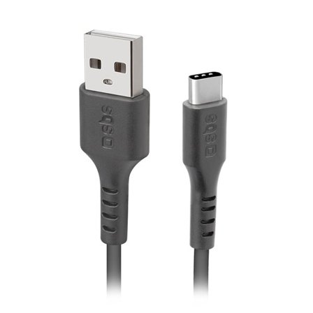 SBS TECABLEMICROC15K USB-A - USB-C-kabel 1,5 m - Svart