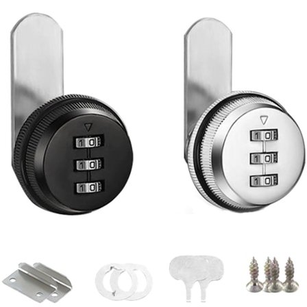 ING To-delt kombinasjonslås - 30 mm postkasselås - kombinasjonssikkerhetslås - postkasselås - møbellås - skufflås