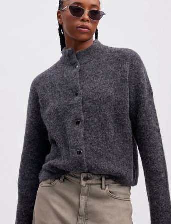 Gestuz Alphagz Short Cardigan Noos - Grey - XL