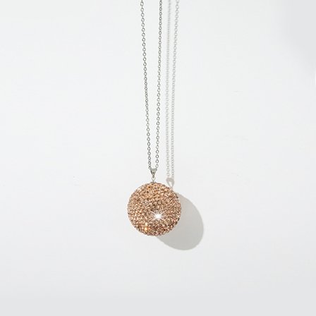 Bil dekoration krystal kugle, bil bakspejl dekoration, rhinsten hængende ornament til bil hjem dekoration, bil charme dekoration, fersken farve bil 