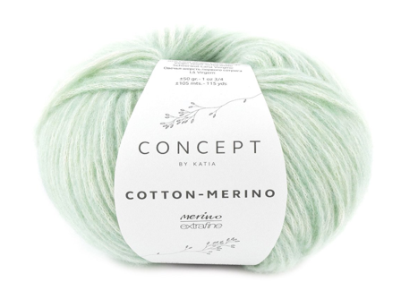 Katia Cotton-Merino Hvitvasket-Grønn 132, 50g