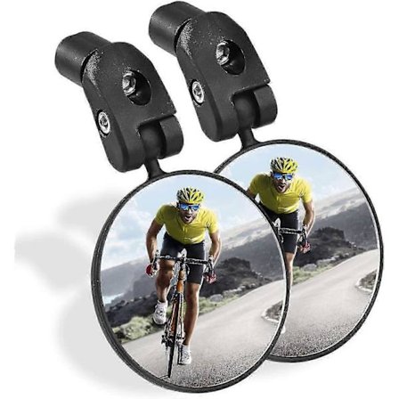 Sykkel Speil, 2 stk Justerbart Sykkel Rygge Speil, 360 Roterbart Styre Bakspeil For Terrengsykler og Landeveissykler_Spesielle gaver