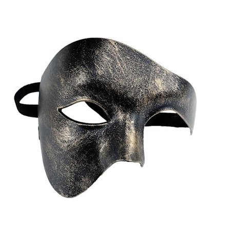 Smukke festprom masker luksus maskebal sorte og guld masker