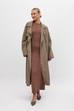 NA-KD Loose Tank Maxi Dress - Höstklänningar - Brun - XS (EU 32)