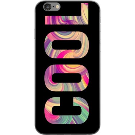 Yhteensopiva Puhelinkuori Apple Apple iPhone 6 Plus Nykytaiteellinen typografia taiteilu sanaa LOVE nestemäisissä sateenkaariväreissä mustaa taust